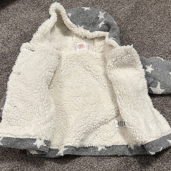 Gray Star Pattern Kids Jacket - Picture 2 of 2